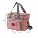 Maxbell Insulated Cooler Bag Thermal Leakproof Delivery Bag for Travel Outdoor Beach Pink