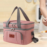 Maxbell Insulated Cooler Bag Thermal Leakproof Delivery Bag for Travel Outdoor Beach Pink