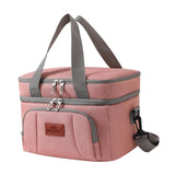 Maxbell Insulated Cooler Bag Thermal Leakproof Delivery Bag for Travel Outdoor Beach Pink