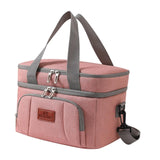 Maxbell Insulated Cooler Bag Thermal Leakproof Delivery Bag for Travel Outdoor Beach Pink