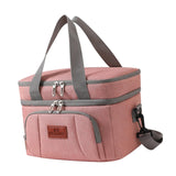 Maxbell Insulated Cooler Bag Thermal Leakproof Delivery Bag for Travel Outdoor Beach Pink