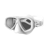 Maxbell Diving Mask Glass Lens Adults Scuba Diving Goggles for Scuba Diving White