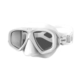 Maxbell Diving Mask Glass Lens Adults Scuba Diving Goggles for Scuba Diving White