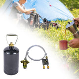 Maxbell Camping Empty Gas Cylinder Storage Tank for Picnic Outdoor Sport Backpacking Black