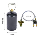 Maxbell Camping Empty Gas Cylinder Storage Tank for Picnic Outdoor Sport Backpacking Black