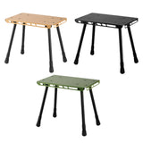 Maxbell Camping Table Camp Stool Ultralight Portable Stool for Picnic Garden Concert Black