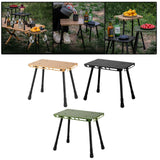 Maxbell Camping Table Camp Stool Ultralight Portable Stool for Picnic Garden Concert Black