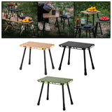 Maxbell Camping Table Camp Stool Ultralight Portable Stool for Picnic Garden Concert Black