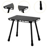 Maxbell Camping Table Camp Stool Ultralight Portable Stool for Picnic Garden Concert Black