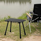 Maxbell Camping Table Camp Stool Ultralight Portable Stool for Picnic Garden Concert Black