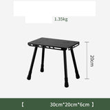 Maxbell Camping Table Camp Stool Ultralight Portable Stool for Picnic Garden Concert Black