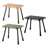 Maxbell Camping Table Camp Stool Ultralight Portable Stool for Picnic Garden Concert Black