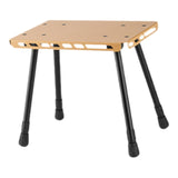 Maxbell Camping Table Camp Stool Ultralight Portable Stool for Picnic Garden Concert Khaki