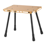 Maxbell Camping Table Camp Stool Ultralight Portable Stool for Picnic Garden Concert Khaki