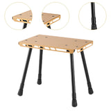 Maxbell Camping Table Camp Stool Ultralight Portable Stool for Picnic Garden Concert Khaki