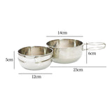 Maxbell Camping Bowl Multifunctional with Folding Handle for Barbecue Travel Fishing