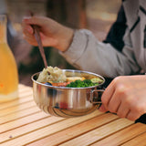 Maxbell Camping Bowl Multifunctional with Folding Handle for Barbecue Travel Fishing