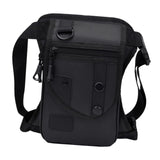 Maxbell Waist Pack Sturdy Casual Adjustable Drop Leg Bag for Climbing Outdoor Hiking Black