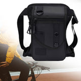 Maxbell Waist Pack Sturdy Casual Adjustable Drop Leg Bag for Climbing Outdoor Hiking Black