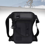 Maxbell Waist Pack Sturdy Casual Adjustable Drop Leg Bag for Climbing Outdoor Hiking Black