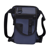 Maxbell Waist Pack Sturdy Casual Adjustable Drop Leg Bag for Climbing Outdoor Hiking Blue