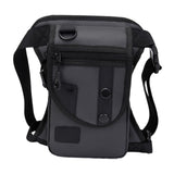 Maxbell Waist Pack Sturdy Casual Adjustable Drop Leg Bag for Climbing Outdoor Hiking Gray