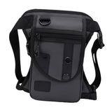 Maxbell Waist Pack Sturdy Casual Adjustable Drop Leg Bag for Climbing Outdoor Hiking Gray