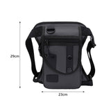 Maxbell Waist Pack Sturdy Casual Adjustable Drop Leg Bag for Climbing Outdoor Hiking Gray