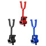 Maxbell Fishing Rod Holder Clamp Fishing Tackle Pole Stand for Beach Outdoor Fishing Red