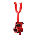 Maxbell Fishing Rod Holder Clamp Fishing Tackle Pole Stand for Beach Outdoor Fishing Red