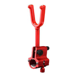 Maxbell Fishing Rod Holder Clamp Fishing Tackle Pole Stand for Beach Outdoor Fishing Red