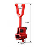 Maxbell Fishing Rod Holder Clamp Fishing Tackle Pole Stand for Beach Outdoor Fishing Red