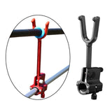 Maxbell Fishing Rod Holder Clamp Fishing Tackle Pole Stand for Beach Outdoor Fishing Black