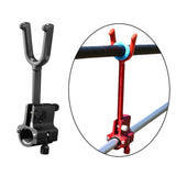 Maxbell Fishing Rod Holder Clamp Fishing Tackle Pole Stand for Beach Outdoor Fishing Black