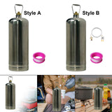 Maxbell Camping Empty Gas Cylinder Refillable Gas Bottle for Fishing Backpacking BBQ Style A