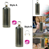 Maxbell Camping Empty Gas Cylinder Refillable Gas Bottle for Fishing Backpacking BBQ Style A