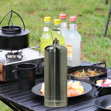 Maxbell Camping Empty Gas Cylinder Refillable Gas Bottle for Fishing Backpacking BBQ Style A
