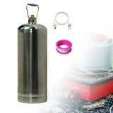 Maxbell Camping Empty Gas Cylinder Refillable Gas Bottle for Fishing Backpacking BBQ Style B