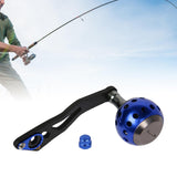 Maxbell Spinning Reel Handle Fishing Spinning Reel Handle Sturdy Fishing Reel Handle Blue with hole