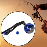 Maxbell Spinning Reel Handle Fishing Spinning Reel Handle Sturdy Fishing Reel Handle Blue with hole