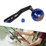 Maxbell Spinning Reel Handle Fishing Spinning Reel Handle Sturdy Fishing Reel Handle Blue with hole