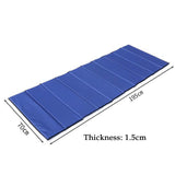 Maxbell Thick Camping Sleeping Pad Folding Portable Beach Mat for Park Hiking Garden Blue 1.5cm Thickness