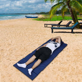 Maxbell Thick Camping Sleeping Pad Folding Portable Beach Mat for Park Hiking Garden Blue 2cm Thickness