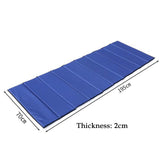 Maxbell Thick Camping Sleeping Pad Folding Portable Beach Mat for Park Hiking Garden Blue 2cm Thickness