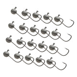 Maxbell 20x Elliptical Shape Fishing Hooks Fishing Equipment Metal Baits Attachments 1g