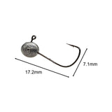 Maxbell 20x Elliptical Shape Fishing Hooks Fishing Equipment Metal Baits Attachments 1g
