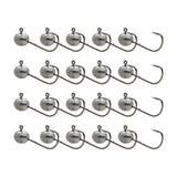 Maxbell 20x Elliptical Shape Fishing Hooks Fishing Equipment Metal Baits Attachments 1.5g