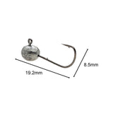 Maxbell 20x Elliptical Shape Fishing Hooks Fishing Equipment Metal Baits Attachments 1.5g