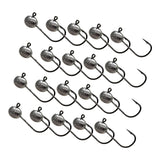 Maxbell 20x Elliptical Shape Fishing Hooks Fishing Equipment Metal Baits Attachments 2g