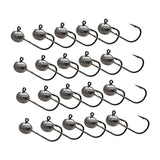 Maxbell 20x Elliptical Shape Fishing Hooks Fishing Equipment Metal Baits Attachments 2g